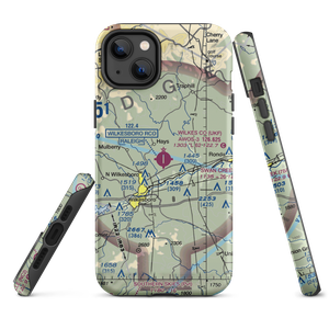 Wilkes County Airport (UKF) VFR Sectional  Tough iPhone Case