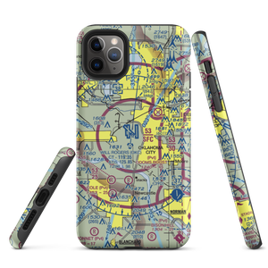 Will Rogers World Airport (OKC) VFR Sectional  Tough iPhone Case