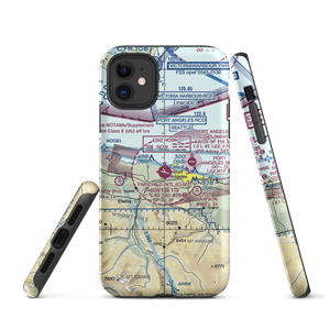 William R Fairchild International Airport (CLM) VFR Sectional  Tough iPhone Case