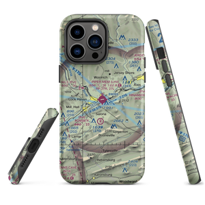 William T. Piper Memorial Airport (LHV) VFR Sectional  Tough iPhone Case