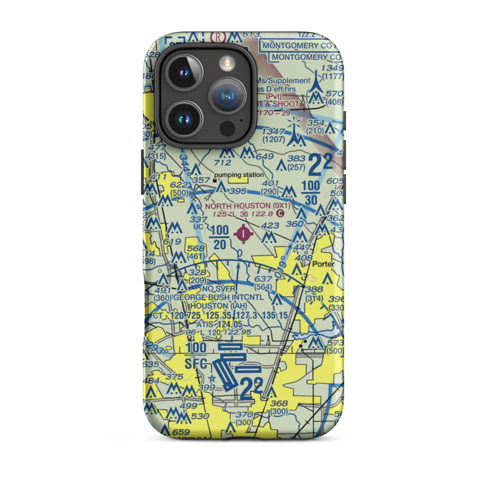 Williams Airport (9X1) VFR Sectional  Tough iPhone Case iPhone 16 Pro Max model shown