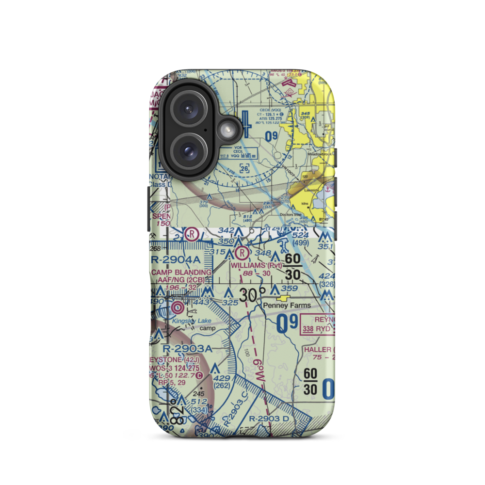 Williams Field (11FL) VFR Sectional  Tough iPhone Case iPhone 16 model shown