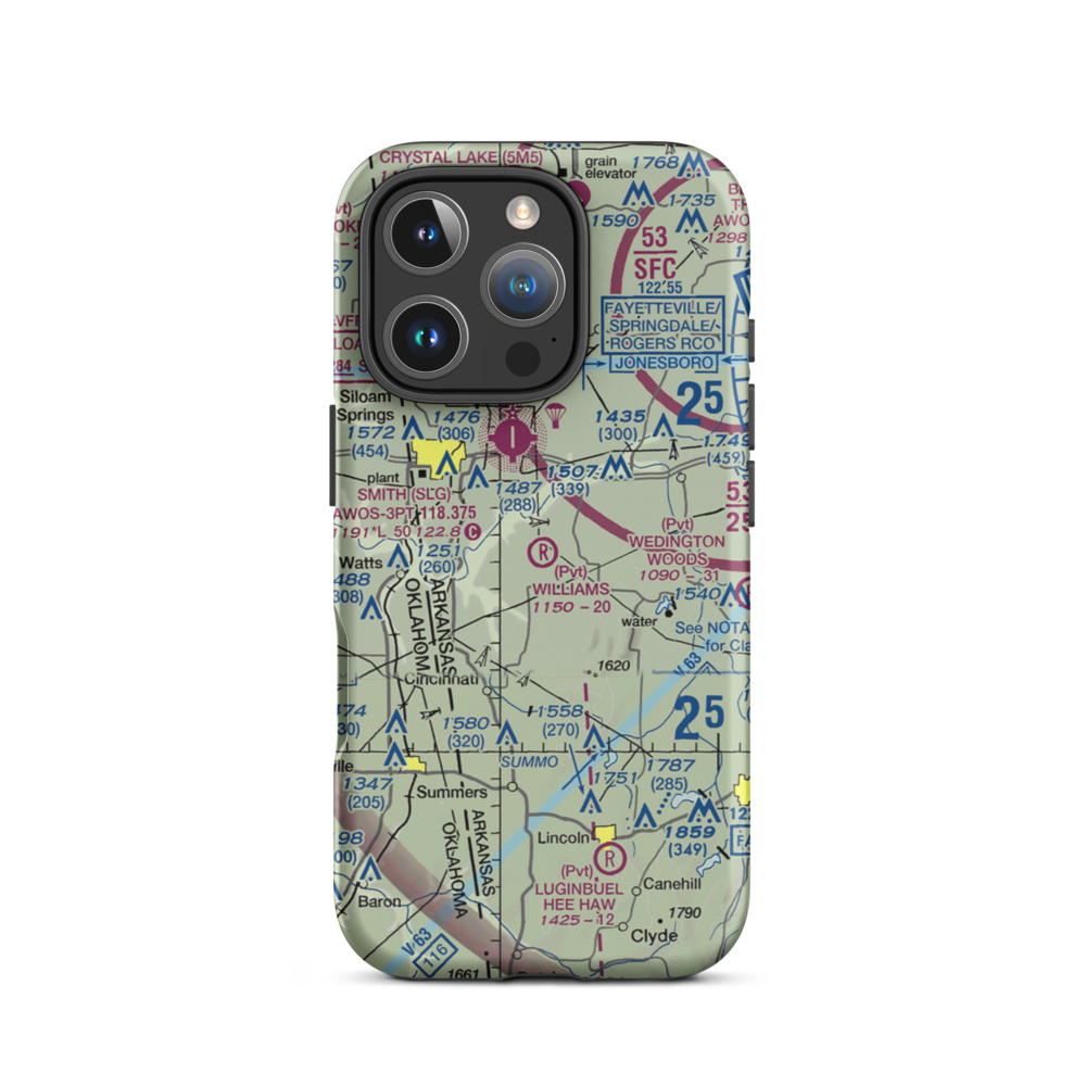 Williams Field (38AR) VFR Sectional  Tough iPhone Case iPhone 16 Pro model shown