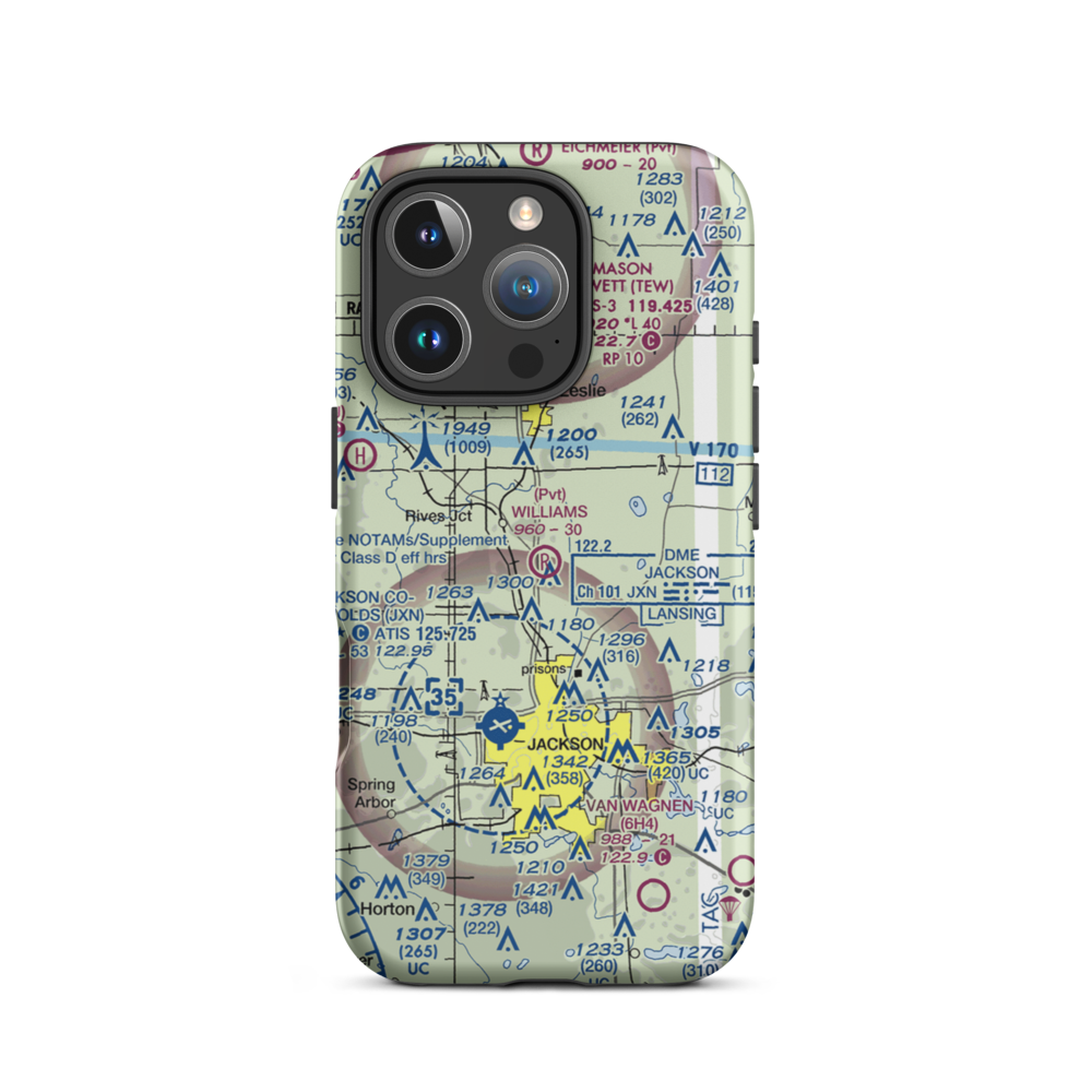 Williams Field (5MI7) VFR Sectional  Tough iPhone Case iPhone 16 Pro model shown