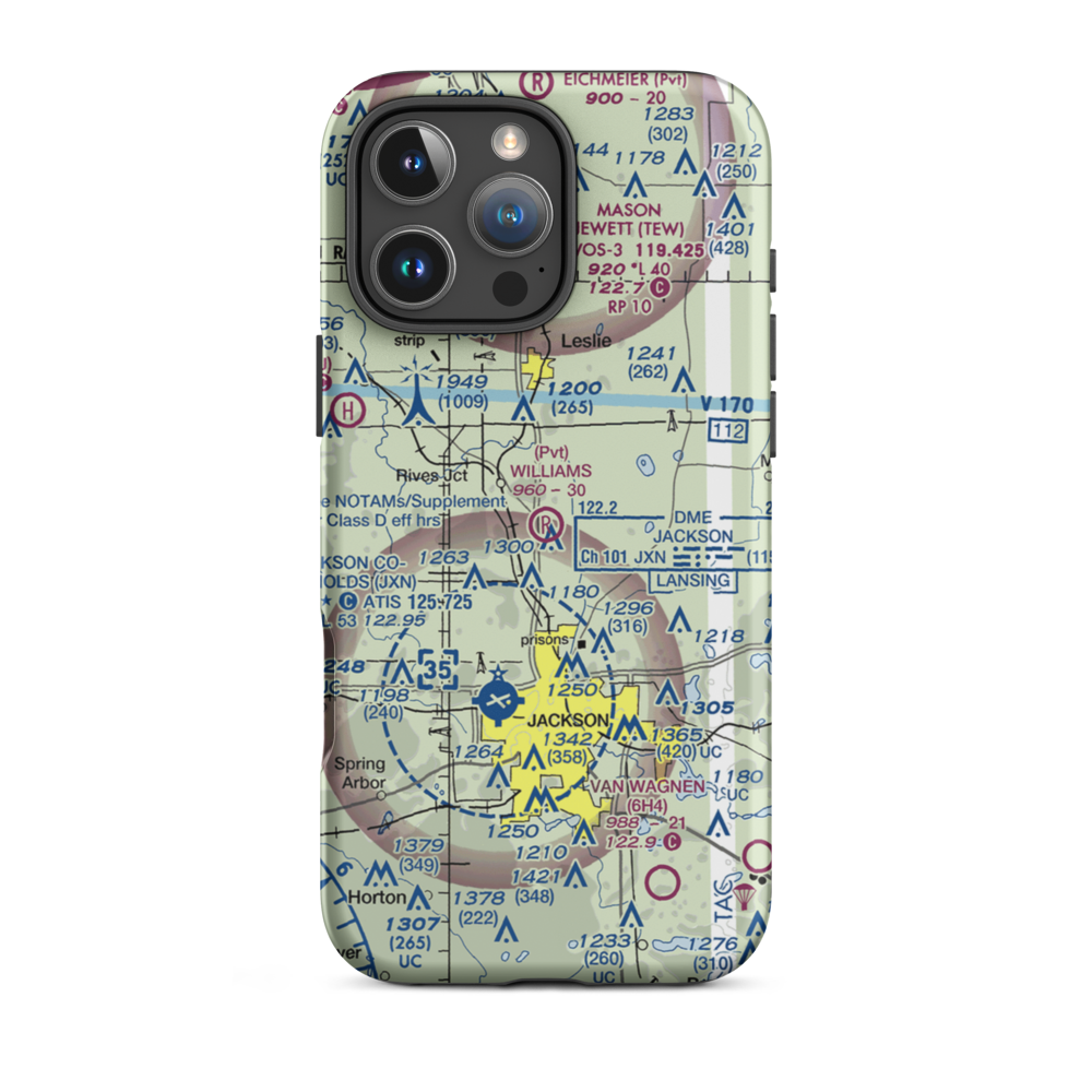 Williams Field (5MI7) VFR Sectional  Tough iPhone Case iPhone 16 Pro Max model shown