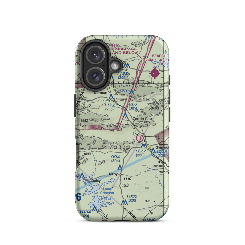 Williams Ranch Airport (4AR6) VFR Sectional  Tough iPhone Case iPhone 16 model shown