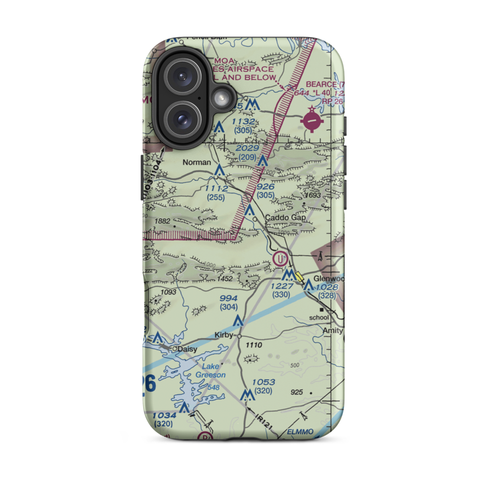Williams Ranch Airport (4AR6) VFR Sectional  Tough iPhone Case iPhone 16 Plus model shown