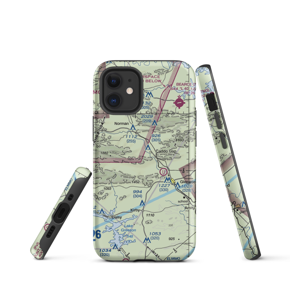 Williams Ranch Airport (4AR6) VFR Sectional  Tough iPhone Case iPhone 12 mini model shown