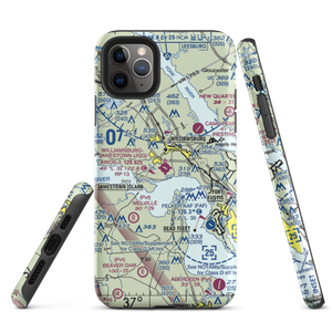 Williamsburg Jamestown Airport (JGG) VFR Sectional  Tough iPhone Case