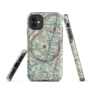 Williamsburg Regional Airport (CKI) VFR Sectional  Tough iPhone Case