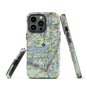 Williamson County Regional Airport (MWA) VFR Sectional  Tough iPhone Case