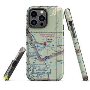 Wilson Creek Airport (5W1) VFR Sectional  Tough iPhone Case