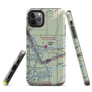 Wilson Creek Airport (5W1) VFR Sectional  Tough iPhone Case