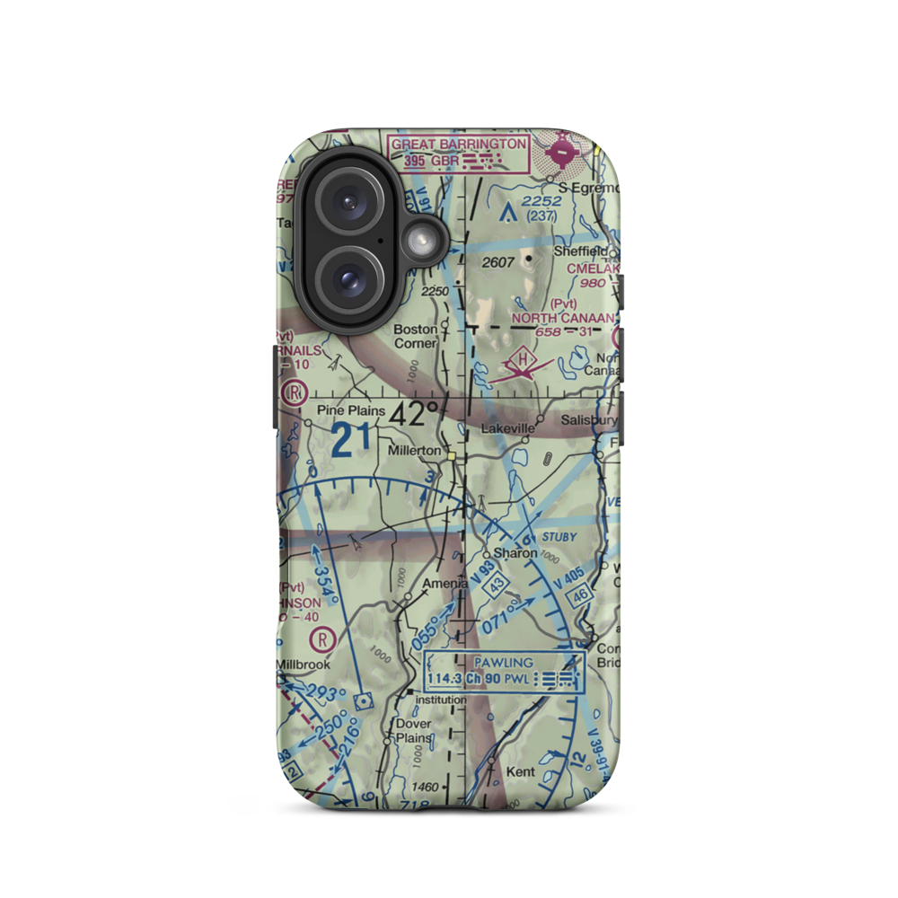 Winchell Mountain Airport (41NK) VFR Sectional  Tough iPhone Case iPhone 16 model shown