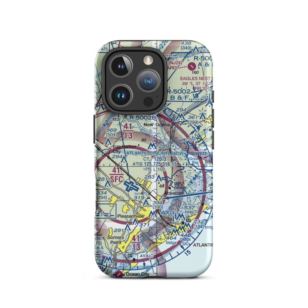 Winchelsea Airport (8NJ0) VFR Sectional  Tough iPhone Case iPhone 16 Pro model shown
