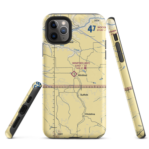 Winifred Airport (9S7) VFR Sectional  Tough iPhone Case