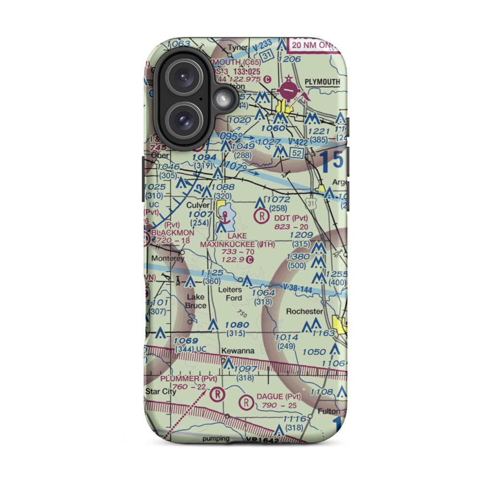 Winn Field (37II) VFR Sectional  Tough iPhone Case iPhone 16 Plus model shown