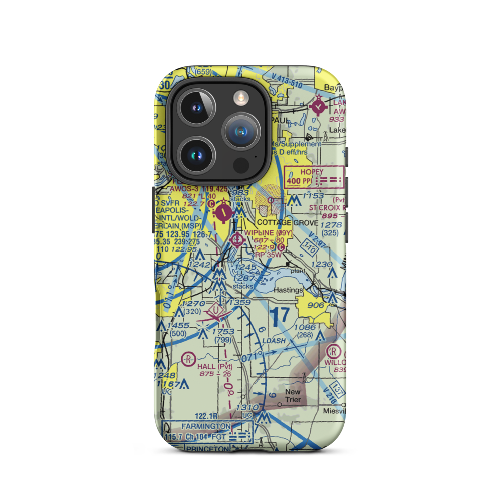 Winner's Landing Seaplane Base (0MN0) VFR Sectional  Tough iPhone Case iPhone 16 Pro model shown