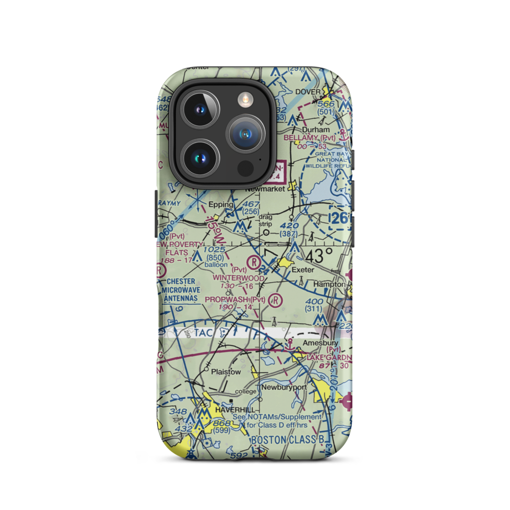 Winterwood Airport (NH67) VFR Sectional  Tough iPhone Case iPhone 16 Pro model shown
