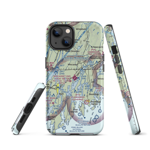 Wiscasset Airport (IWI) VFR Sectional  Tough iPhone Case