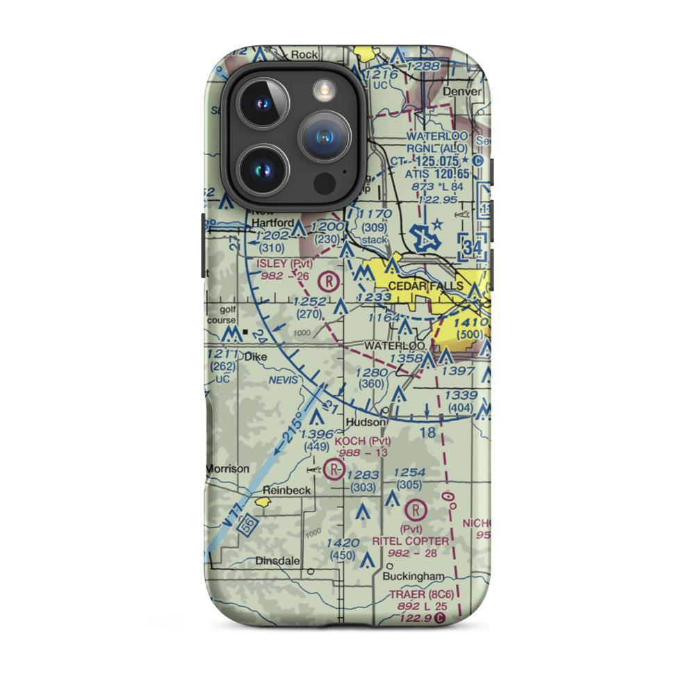 Witcombe Field (4IA7) VFR Sectional  Tough iPhone Case iPhone 16 Pro Max model shown
