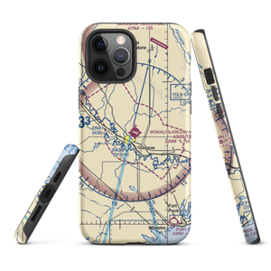 Wokal Field/Glasgow-Valley County Airport (GGW) VFR Sectional  Tough iPhone Case