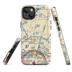 Wolberg's Private Airport (7ND1) VFR Sectional  Tough iPhone Case