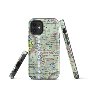 Wolf Lake Airport (26W) VFR Sectional  Tough iPhone Case