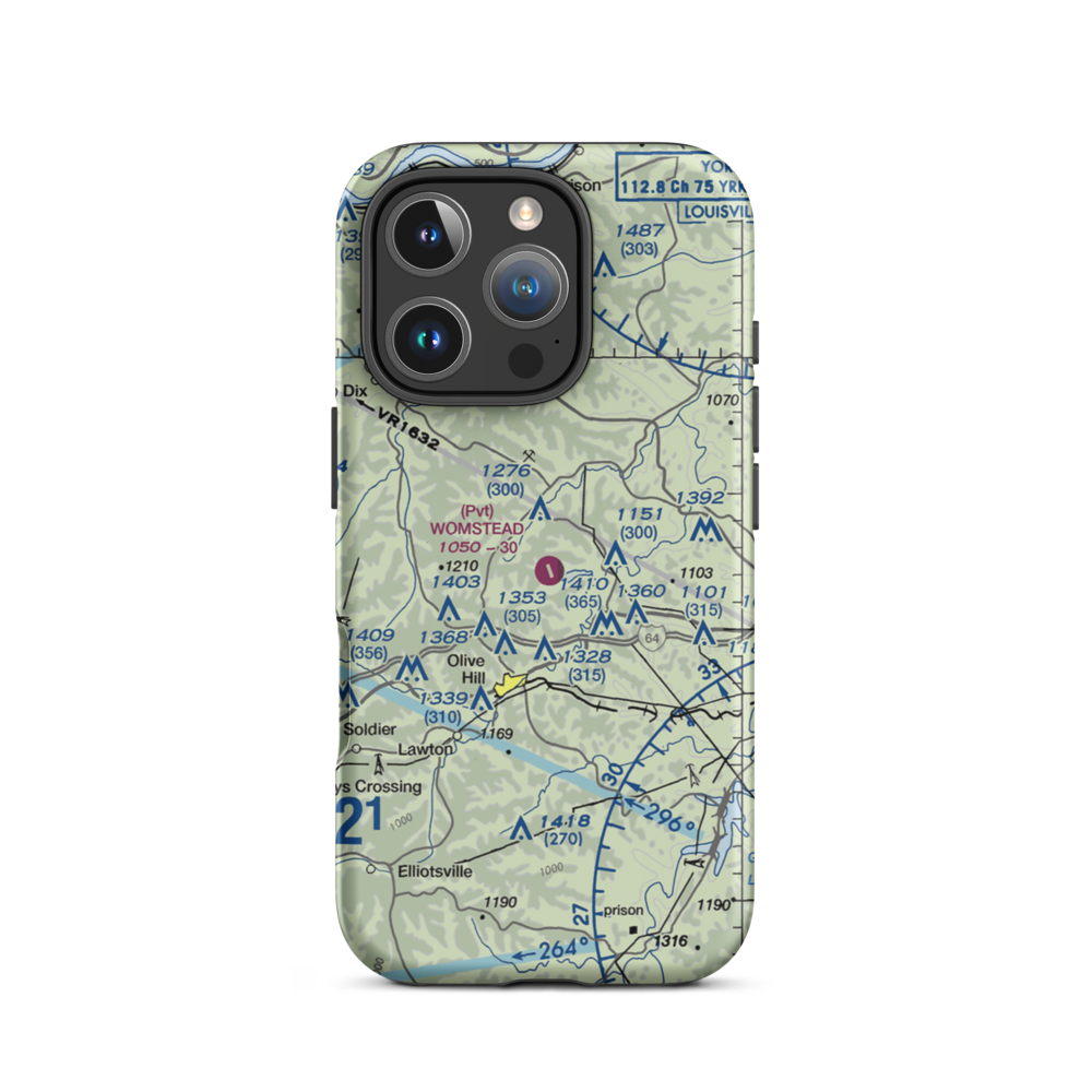 Womstead Field (2KY5) VFR Sectional  Tough iPhone Case iPhone 16 Pro model shown