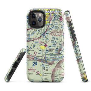 Wood County Airport (1G0) VFR Sectional  Tough iPhone Case