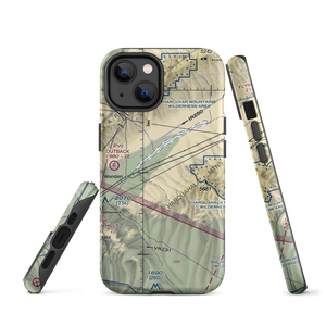 Wood's Airstrip (60AZ) VFR Sectional  Tough iPhone Case