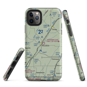 Woodbine Municipal Airport (3Y4) VFR Sectional  Tough iPhone Case