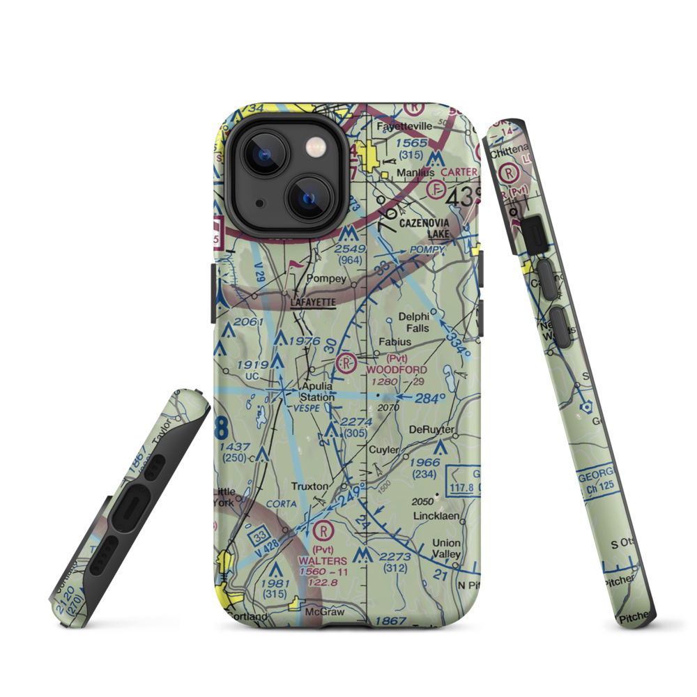 Woodford Airfield (4NK4) VFR Sectional  Tough iPhone Case iPhone 14 model shown