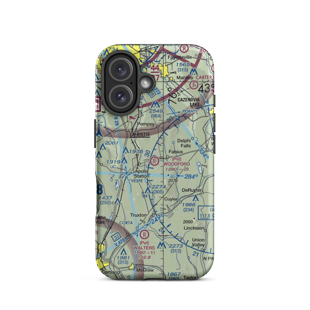 Woodford Airfield (4NK4) VFR Sectional  Tough iPhone Case iPhone 16 model shown