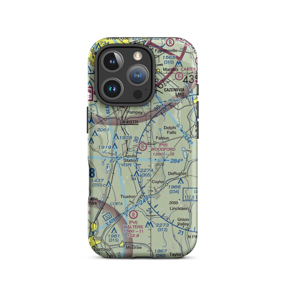 Woodford Airfield (4NK4) VFR Sectional  Tough iPhone Case iPhone 16 Pro model shown