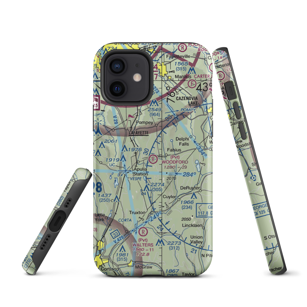 Woodford Airfield (4NK4) VFR Sectional  Tough iPhone Case iPhone 12 model shown