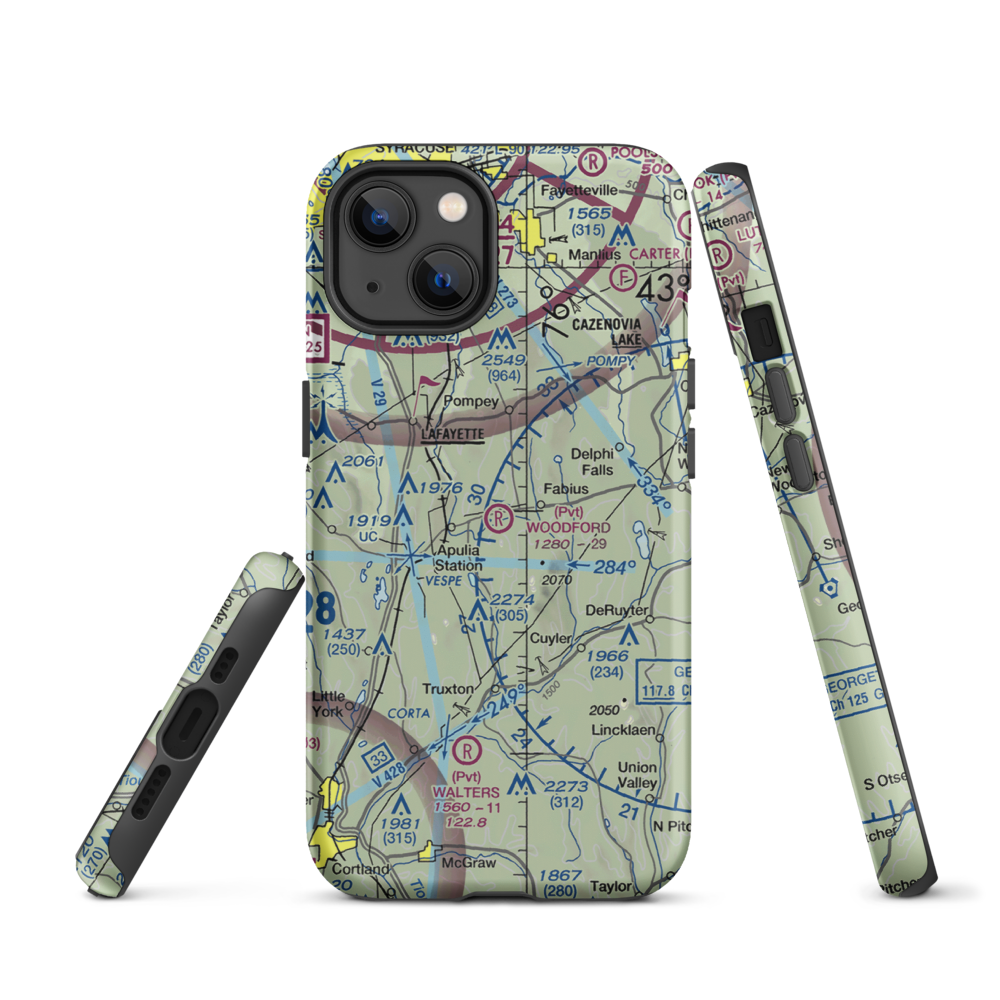 Woodford Airfield (4NK4) VFR Sectional  Tough iPhone Case iPhone 13 model shown