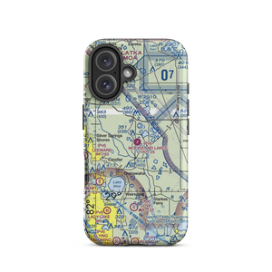 Woods and Lakes Airpark (FA38) VFR Sectional  Tough iPhone Case