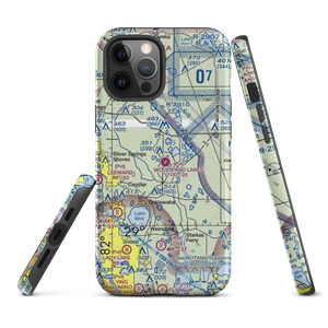 Woods and Lakes Airpark (FA38) VFR Sectional  Tough iPhone Case