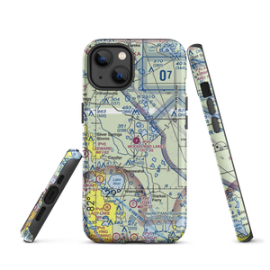 Woods and Lakes Airpark (FA38) VFR Sectional  Tough iPhone Case