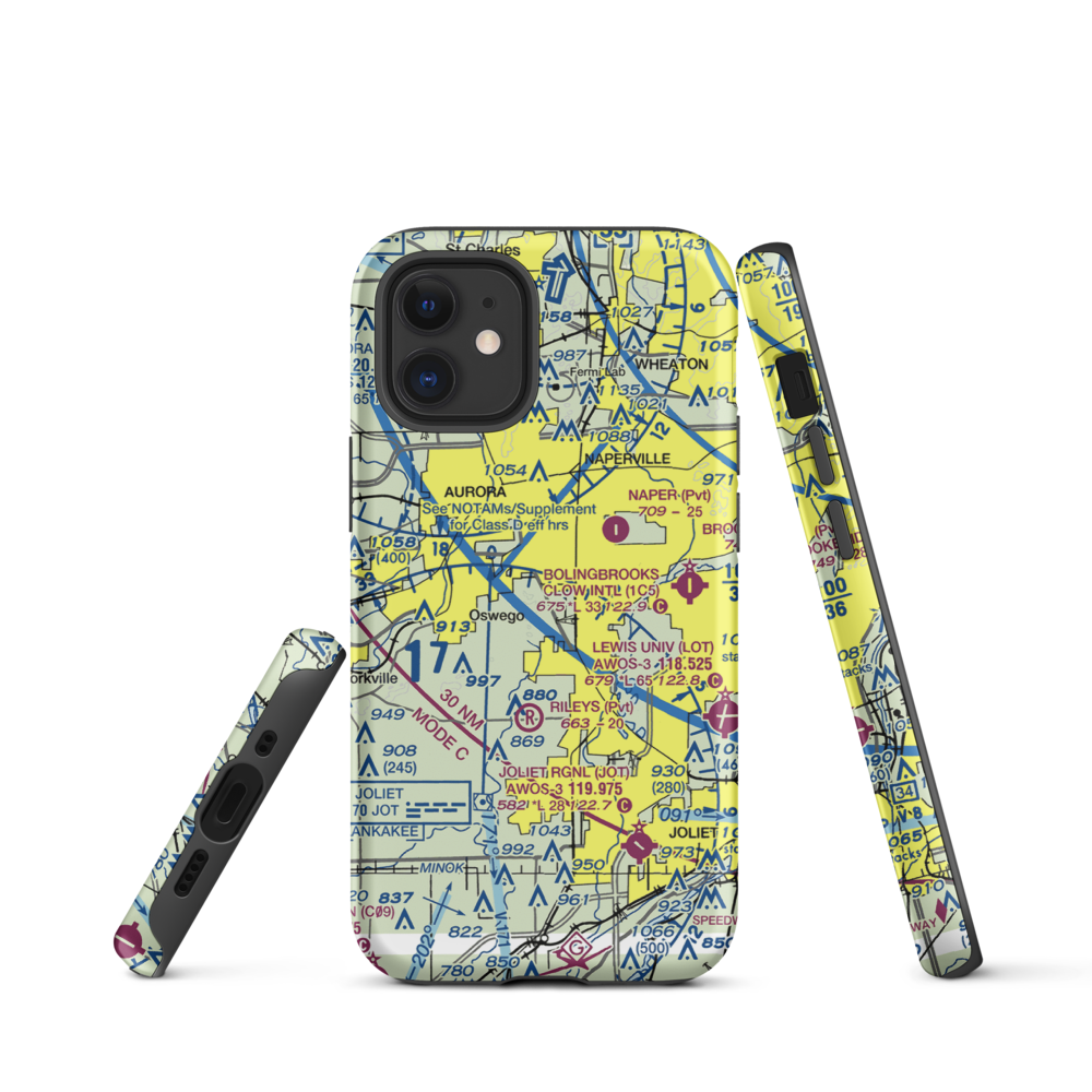 Wormley Airport (85LL) VFR Sectional  Tough iPhone Case iPhone 12 mini model shown