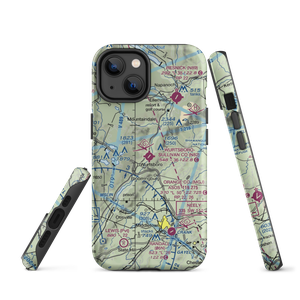 Wurtsboro Sullivan County Airport (N82) VFR Sectional  Tough iPhone Case