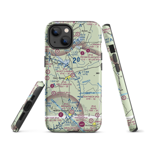 Wyatt 3-Rivers Airport (8TS7) VFR Sectional  Tough iPhone Case