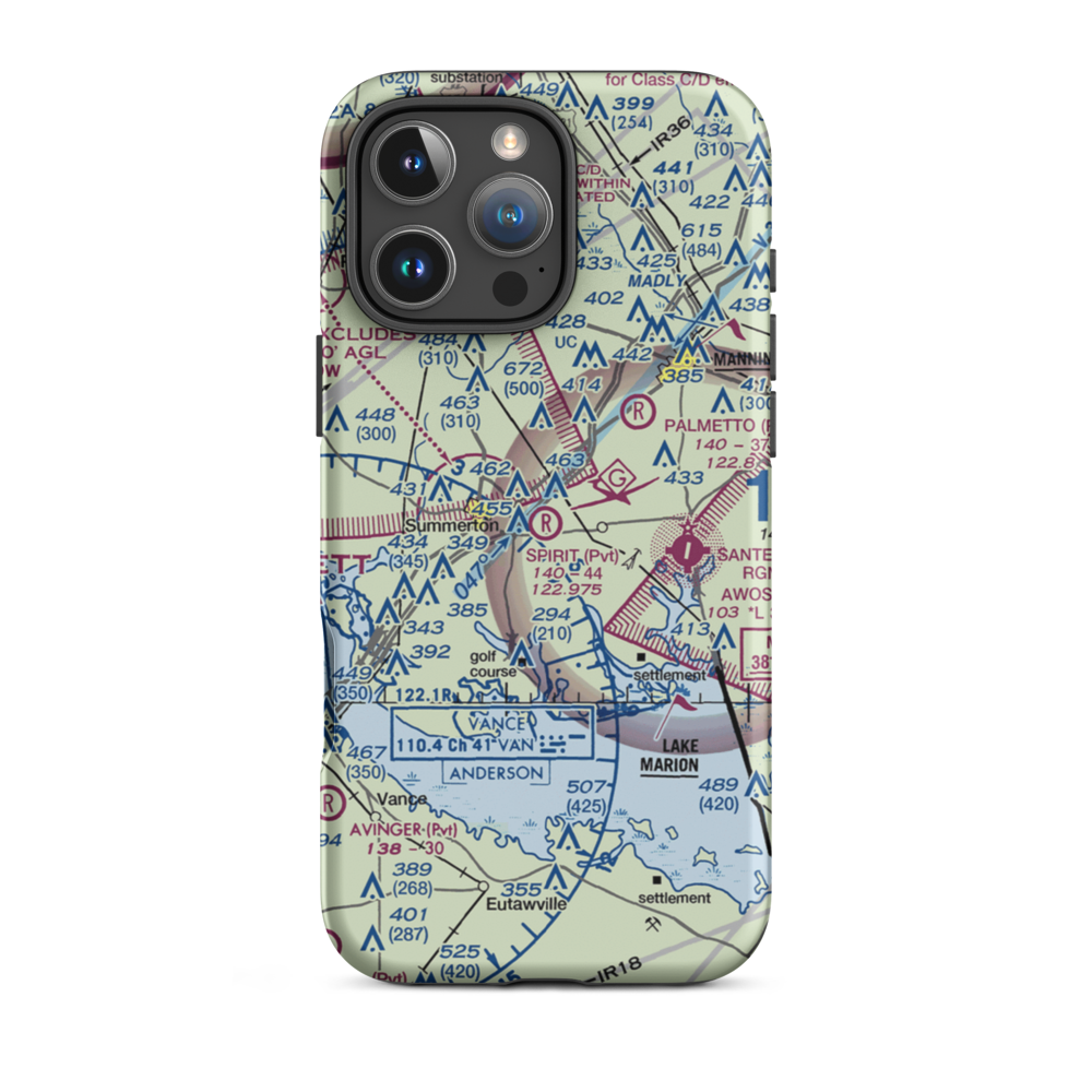 Yahu Field (3SC2) VFR Sectional  Tough iPhone Case iPhone 16 Pro Max model shown