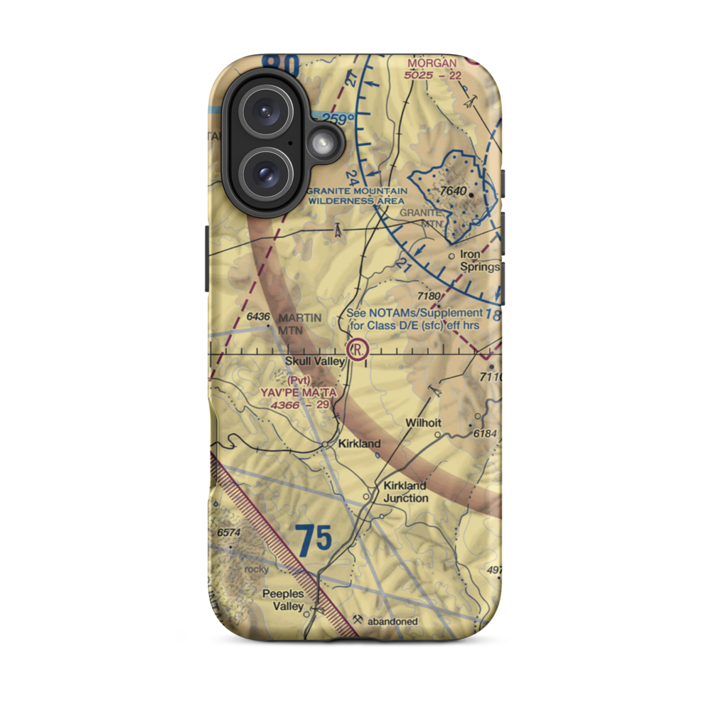 Yav'pe Ma'ta Airport (16AZ) VFR Sectional  Tough iPhone Case iPhone 16 Plus model shown
