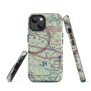 Yellowbird Farm Airport (OI29) VFR Sectional  Tough iPhone Case