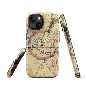 Yellowstone Regional Airport (COD) VFR Sectional  Tough iPhone Case