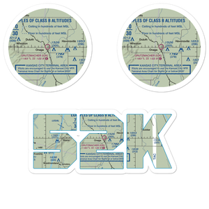 Charles E Grutzmacher Municipal Airport (52K) VFR Sectional Sticker Pack