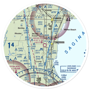 Gross Airport (52I) VFR Sectional Sticker (30 mile)