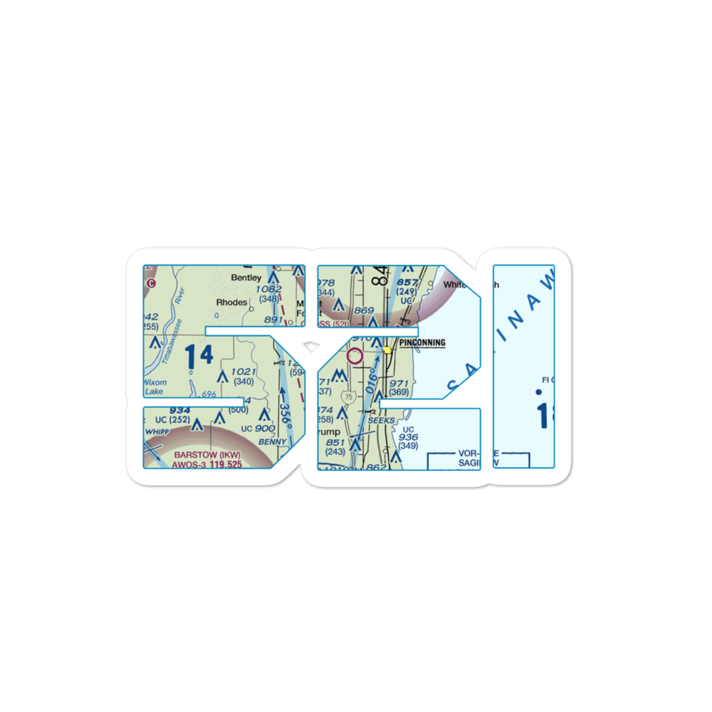 Gross Airport (52I) VFR Sectional Sticker 